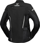 Schwarze iXS Damen Rapid-STX 2.0 Laminatjacke, touring geeignet, mit wasserdichtem und atmungsaktivem Material.