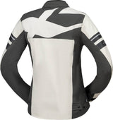 iXS Damen Rapid-STX 2.2 Laminatjacke in Grau, touring Jacke mit wasserdichtem Laminat, sichtbare Reißverschlüsse und Taschen
