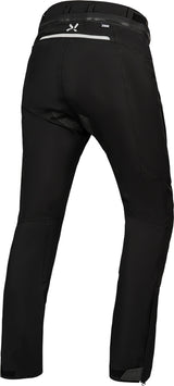 Schwarze iXS Rapid-STX 2.0 Laminathose für Touring, strapazierfähige Motorradhose mit Protektoren und atmungsaktivem Material.