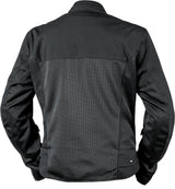 Schwarze iXS Rapid BigAir 1.0 Tourenjacke mit reflektierenden Elementen und mehreren Taschen, für Radfahrer.
