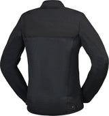 Schwarze iXS Damen Rapid BigAir 1.0 Tourenjacke mit Kapuze und Reißverschluss, perfekte Wetterschutzjacke für Damen.