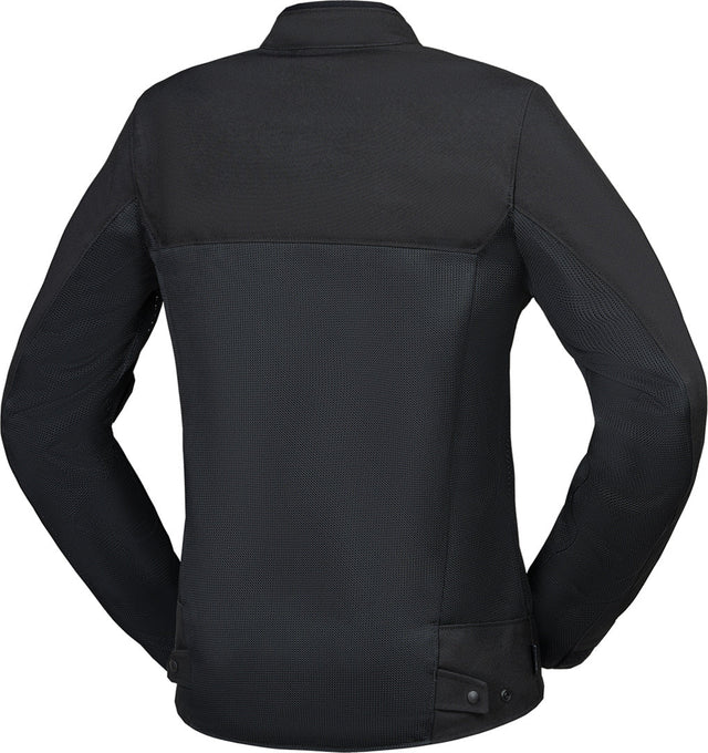 Schwarze iXS Damen Rapid BigAir 1.0 Tourenjacke mit Kapuze und Reißverschluss, perfekte Wetterschutzjacke für Damen.