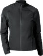 Schwarze iXS Damen 365-hybrid TMO 1.0 Funktionsjacke mit Kapuze und Reißverschluss, atmungsaktive Outdoor-Bekleidung