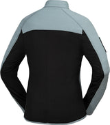 iXS Damen 365-hybrid TMO 1.0 Jacke in Blau, Grau-Schwarz, funktionale Outdoor-Bekleidung mit Kapuze und Reißverschluss