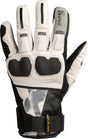 Schwarze iXS Venture-STX-Z 1.0 Handschuhe mit grauen Akzenten, robuste Motorradhandschuhe für sicheren Grip.