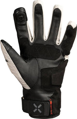Schwarze iXS Venture-STX-Z 1.0 Handschuhe mit grauen Akzenten, atmungsaktiv und bequem für Radsport und Outdoor-Aktivitäten.