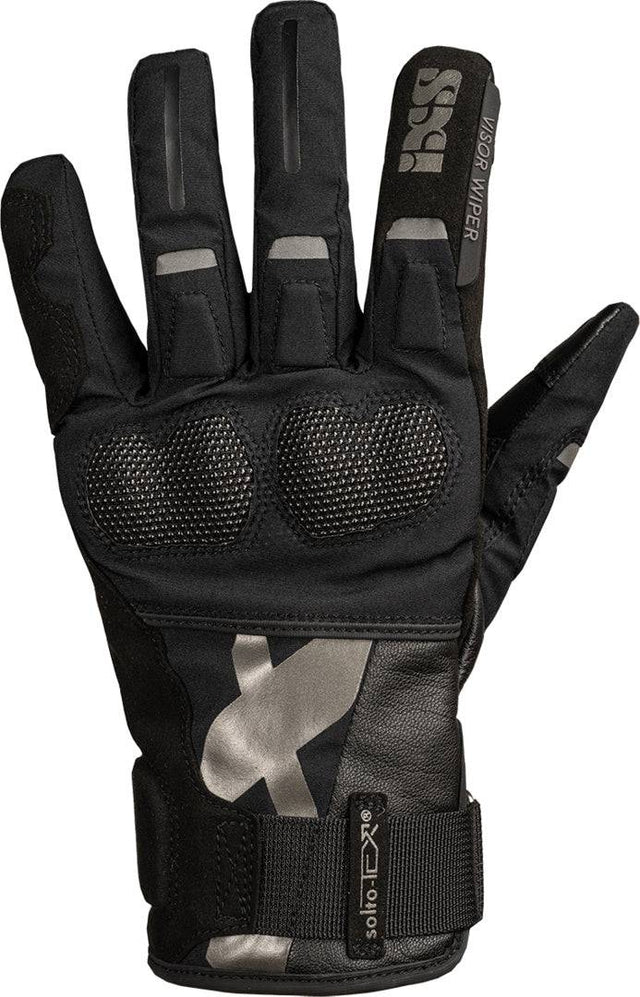 Schwarze Damen-Handschuhe von iXS Venture-STX-Z 1.0 mit robustem Material und modischem Design, perfekt für den Schutz der Hände.