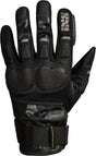 Schwarze iXS Venture-Air 1.0 Handschuhe aus atmungsaktivem Material, mit robustem Design für Fahrrad- oder Motorradsport.