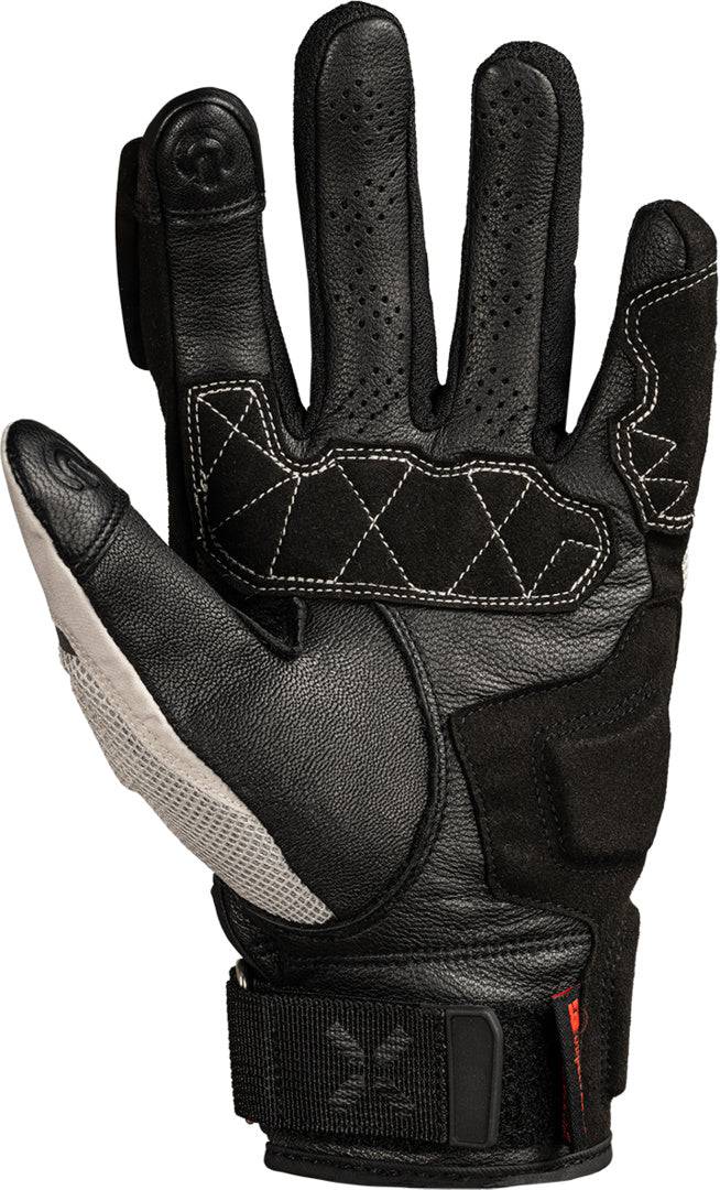 Schwarze iXS Venture-Air 1.0 Handschuhe mit cool grey Akzenten, atmungsaktives Material, für Fahrrad- oder Outdoor-Aktivitäten