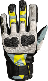 Schwarze, blaue und lime gelbe iXS Venture-Air 1.0 Handschuhe aus atmungsaktivem Material, für Radfahren oder Outdoor-Aktivitäten