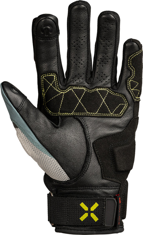 iXS Venture-Air 1.0 Handschuhe schwarz-blau grau-lime yellow