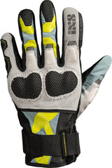 iXS Damen Venture-Air 1.0 Handschuhe schwarz-blau grau-lime yellow