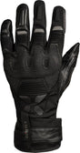 Schwarze und dunkelgraue iXS Tourster-GTX 1.0 Laminathandschuhe für Radsport und Outdoor-Aktivitäten.