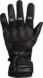 Schwarze und dunkelgraue Damen Tourster-GTX 1.0 Laminathandschuhe von iXS, wetterfeste und atmungsaktive Motorradhandschuhe