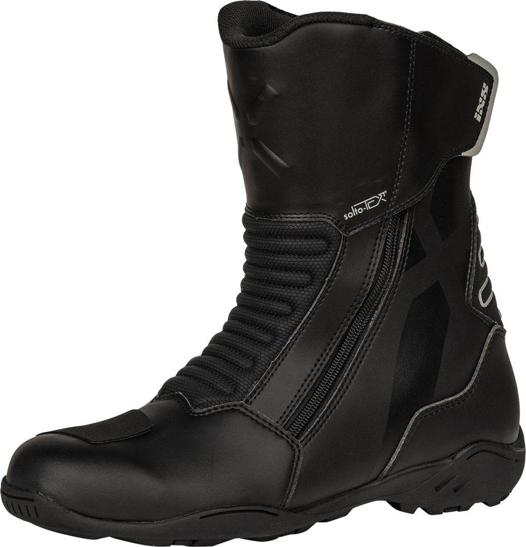 Schwarze iXS Tourster-STX 1.1 Stiefel aus robustem Material, mit Schnürung und strapazierfähiger Sohle für vielseitigen Einsatz