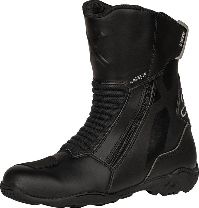 Schwarze iXS Tourster-STX 1.1 Stiefel aus robustem Material, mit Schnürung und strapazierfähiger Sohle für vielseitigen Einsatz