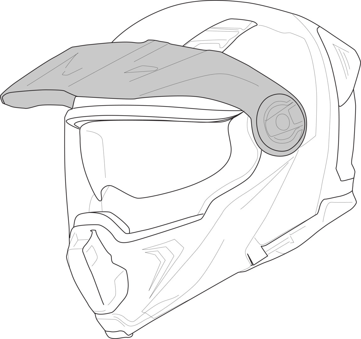 iXS Helmdach Venture 1.0 matt schwarz