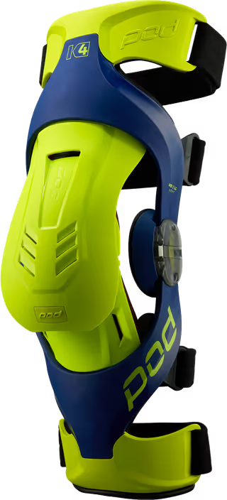 POD Knieorthese K4 3.0 Blau-Gelb Fluo