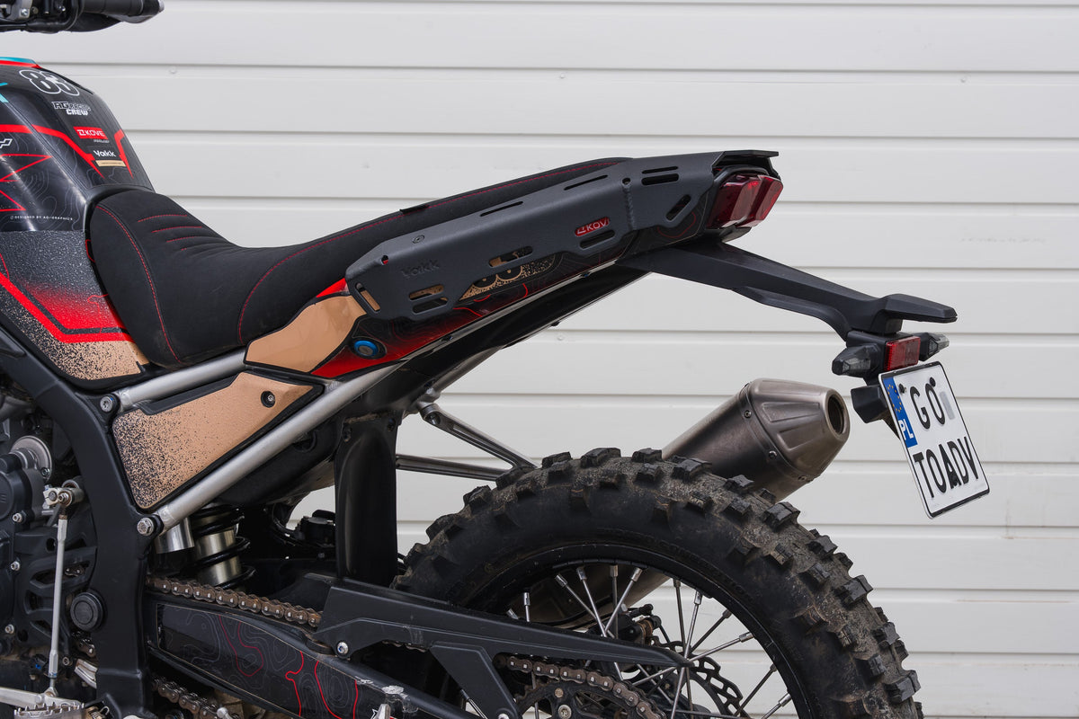 Yakk EXP Softgepäckträger seitlich für Kove 800X Rally 24- Schwarz – Ansicht 3