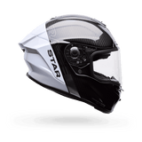 Bell Racestar Dlx Flex Strike Silber/Weiss Integralhelm