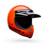 Bell Moto-3 Classic Gloss Orange Motocrosshelm