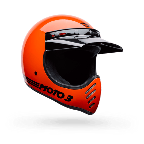 Bell Moto-3 Classic Gloss Orange Motocrosshelm
