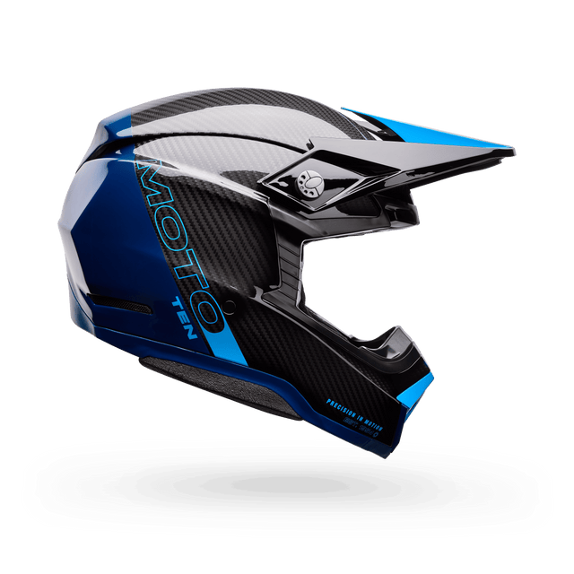 Bell Moto-10 Spherical Strike Blau Motocrosshelm