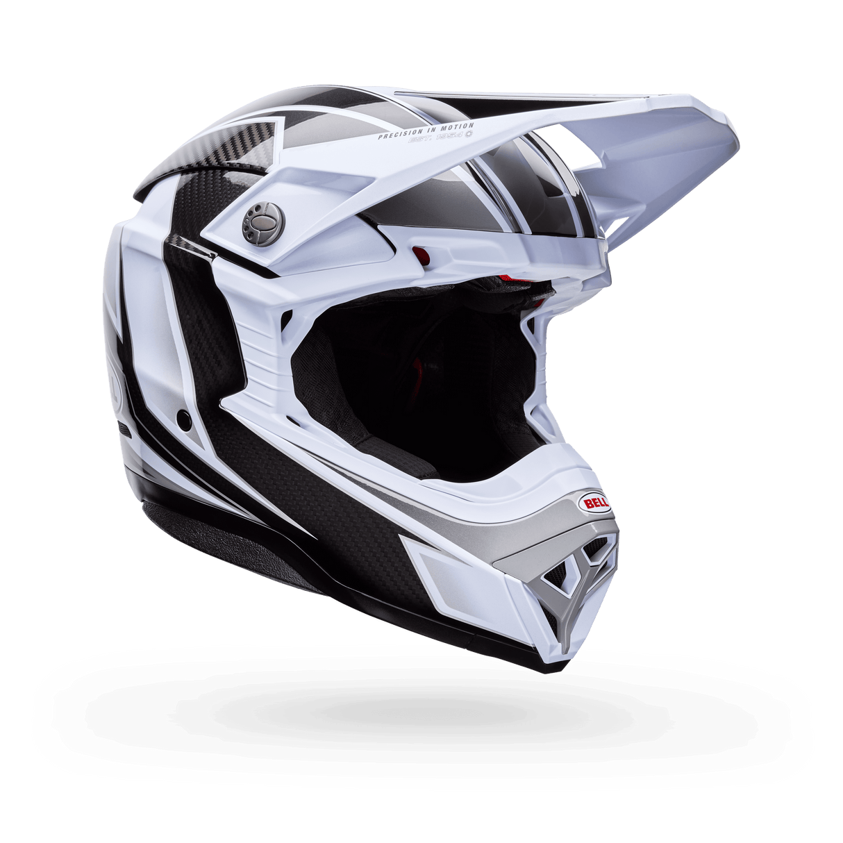 Bell Moto-10 Spherical Grid Weiss/Schwarz/Grau Motocrosshelm