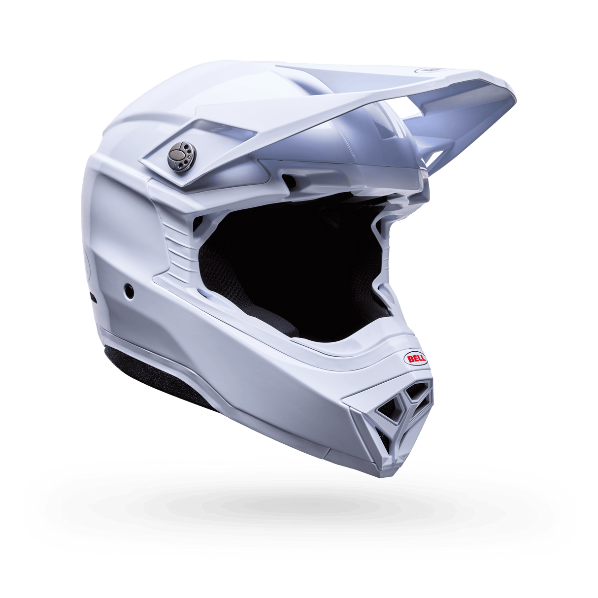 Bell Moto-10 Mips Solid Weiss Motocrosshelm