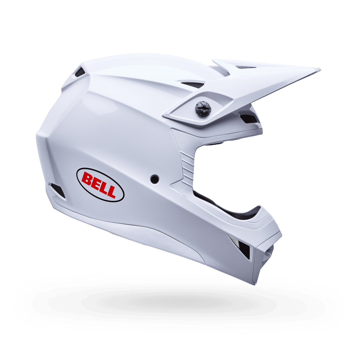 Bell Mx-10 Mips Solid Weiss Motocrosshelm