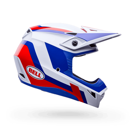Bell Mx-10 Mips Dyno Rot/Weiss Motocrosshelm