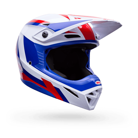 Bell Kinder Mx-10 Mips Dyno Rot/Weiss Motocrosshelm