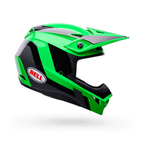Bell Kinder Mx-10 Mips Dyno Grün/Grau Motocrosshelm