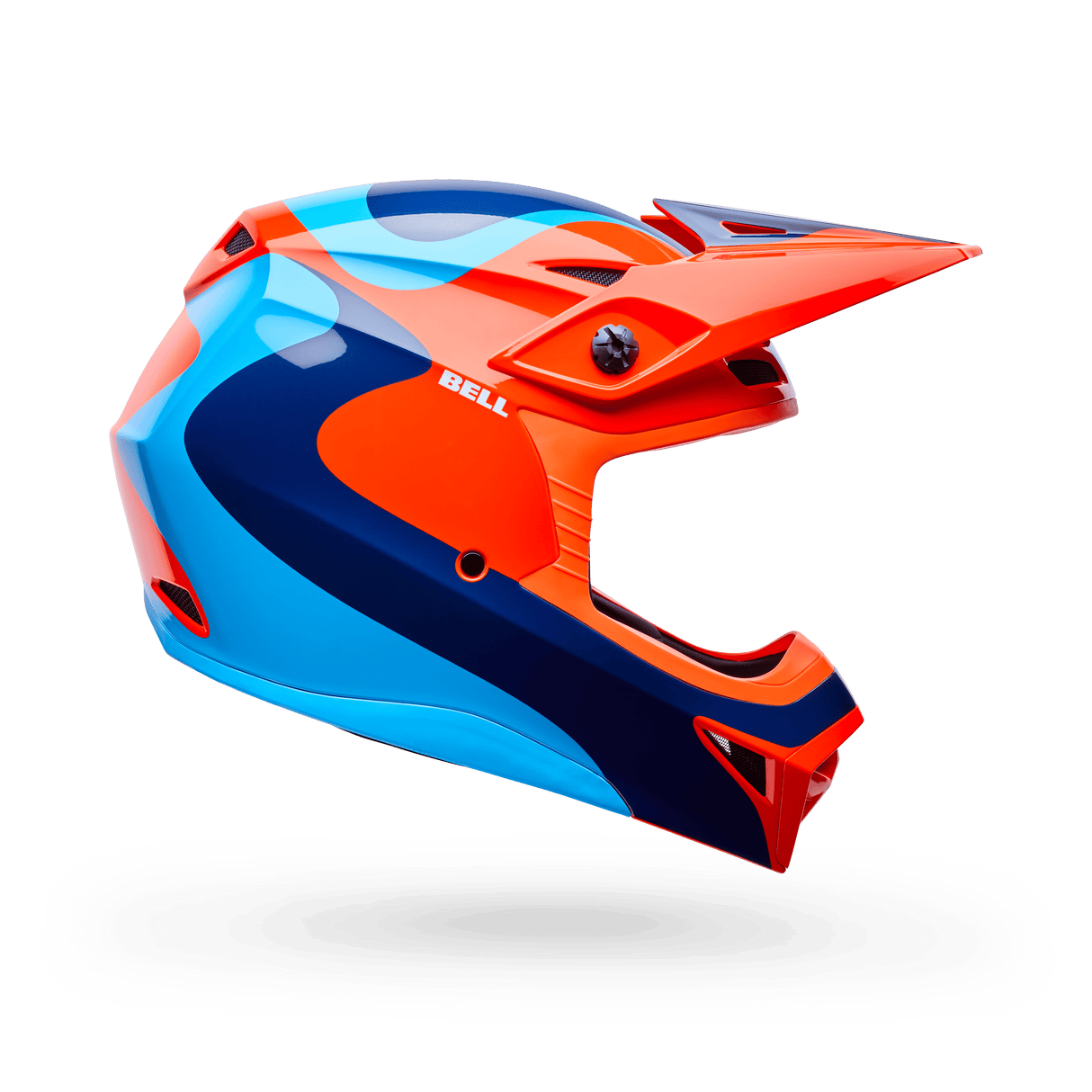 Bell Kinder Mx-10 Mips Wave Orange/Blau Motocrosshelm