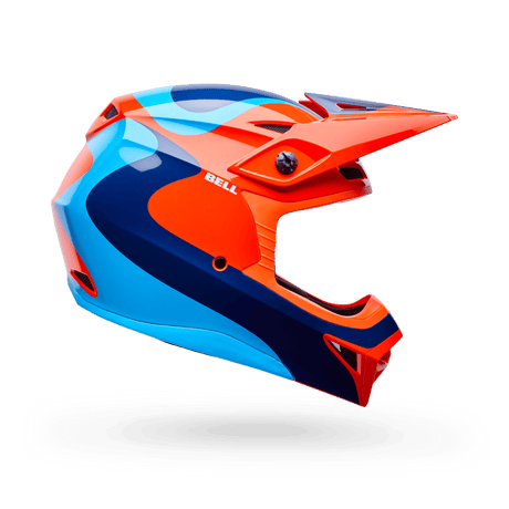 Bell Kinder Mx-10 Mips Wave Orange/Blau Motocrosshelm