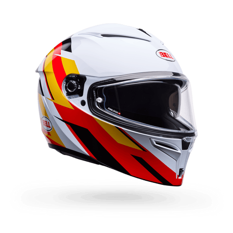 Bell Lithium Nova Weiss/Rot Integralhelm