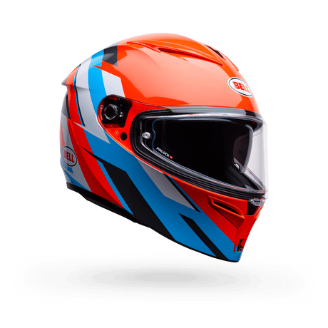 Bell Lithium Nova Orange/Blau Integralhelm