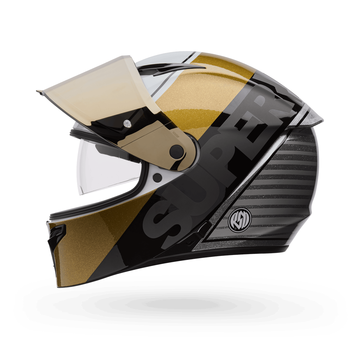 Bell Lithium Mips Plus Rsd Obispo Weiss/Gold Integralhelm