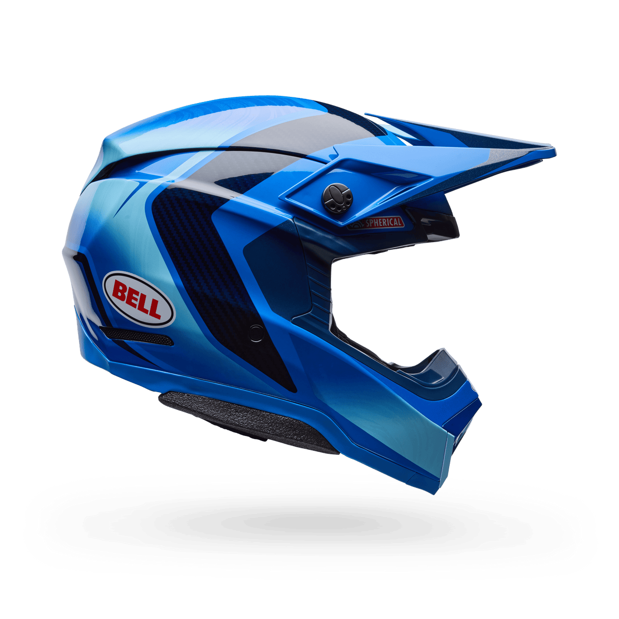 Bell Moto-10 Spherical Et3 Cortez Se Blau Motocrosshelm