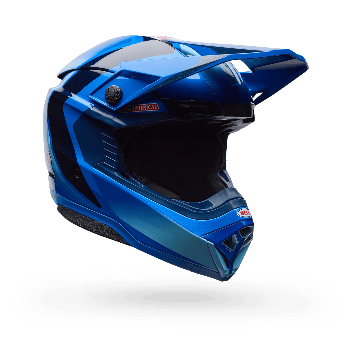Bell Moto-10 Spherical Et3 Cortez Se Blau Motocrosshelm
