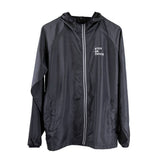 X-GRIP Windbreaker, leichte Freizeitjacke in Schwarz mit Kapuze, sportliches Design, ideal für Outdoor-Aktivitäten