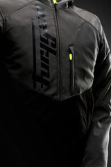 Furygan Jacke Skyfall Schwarz-Dunkelgrau-Neongelb