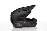 Schwarzer 6D ATR-3Y Motocrosshelm mit glänzendem Finish, langlebiges Schutzdesign und komfortabler Passform.