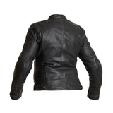 Damen Lederjacke Orsa von Halvarssons in Schwarz, klassische Lederjacke mit elegantem Schnitt, sichtbare Details und hochwertige Verarbeitung