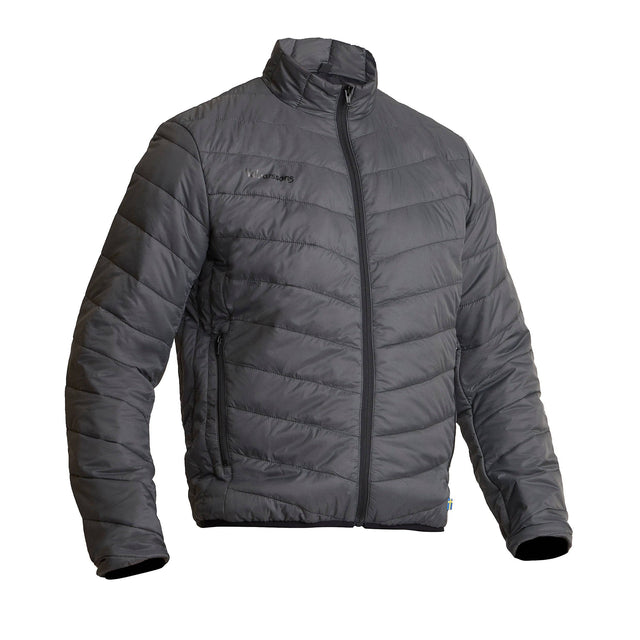 Halvarssons Thermojacke Alfta in Anthrazit, Funktionsbekleidung mit isolierendem Material, für Outdoor-Aktivitäten.