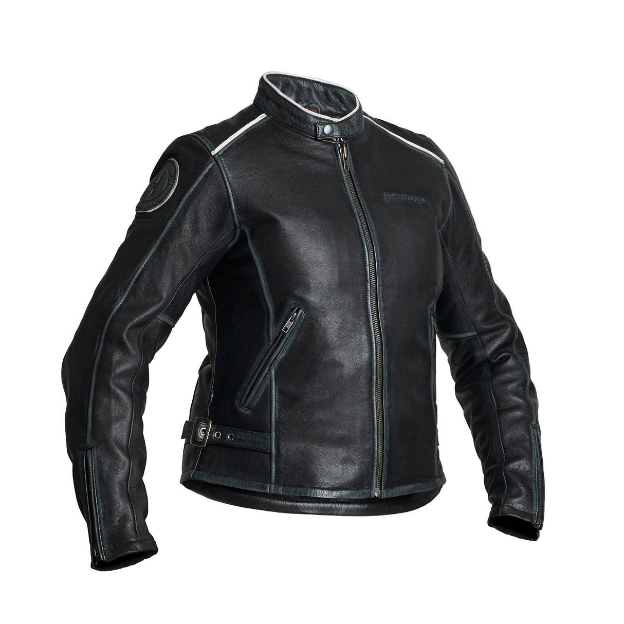 Halvarssons Damen Lederjacke Nyvall Schwarz