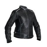 Halvarssons Damen Lederjacke Nyvall Schwarz