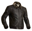 Halvarssons Motorradjacke Torsby in Braun, klassische Motorradjacke mit robustem Design und strapazierfähigem Material.