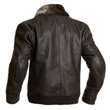 Braune Halvarssons Motorradjacke Torsby aus der Jacken-Classic Kollektion, mit robustem Material und praktischen Details.