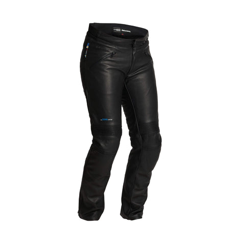 Schwarze Damen Lederhose Velen von Halvarssons, hochwertige Hosen-Touring für Damen, aus Leder mit detailreicher Verarbeitung.